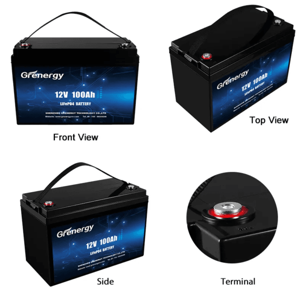 GRENERGY 12,8V LiFePO4 battery 100Ah BMS + Bluetooth - Image 12