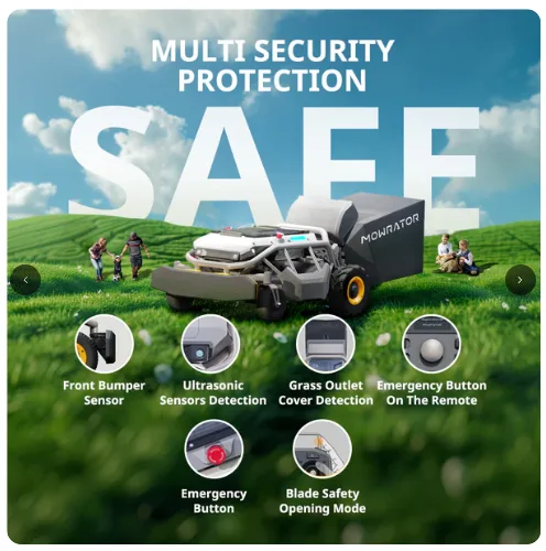 Mowrator S1 4WD 56.2V / 18.2 Ah LiFePO4 Battery 1600W Motor Remote Control Lawn Mower - Image 4