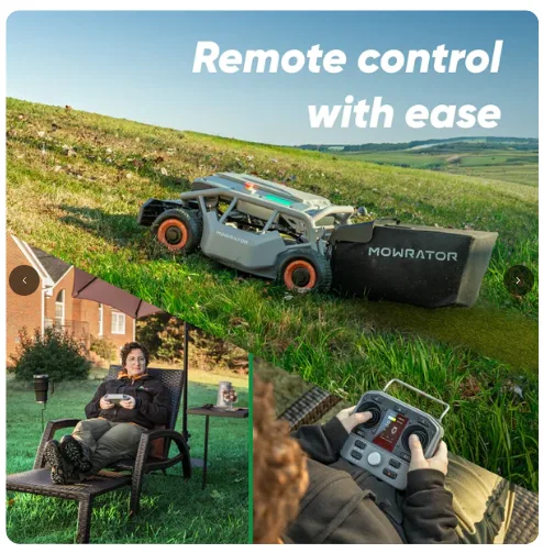 Mowrator S1 4WD 56.2V / 18.2 Ah LiFePO4 Battery 1600W Motor Remote Control Lawn Mower - Image 8