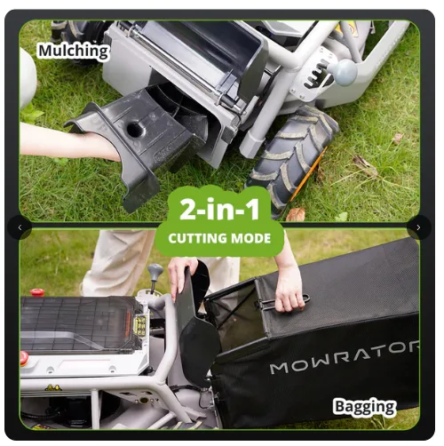 Mowrator S1 4WD 56.2V / 18.2 Ah LiFePO4 Battery 1600W Motor Remote Control Lawn Mower - Image 5