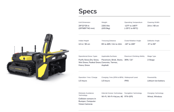 Yarbo Snow Blower 24/7 Autonomous Snow Clearing with Auto-Recharging - Image 15